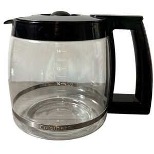 Cuisinart 14-Cup Glass Replacement Carafe with Black and Stainless Handle